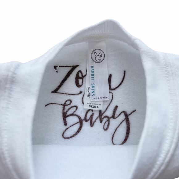 Zozu Baby Cocoa Crew Pullover Crew Sweatshirt Size 4 - Picture 4 of 4